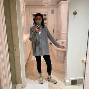 Jenni Kayne Grey Cocoon Cashmere Cardigan